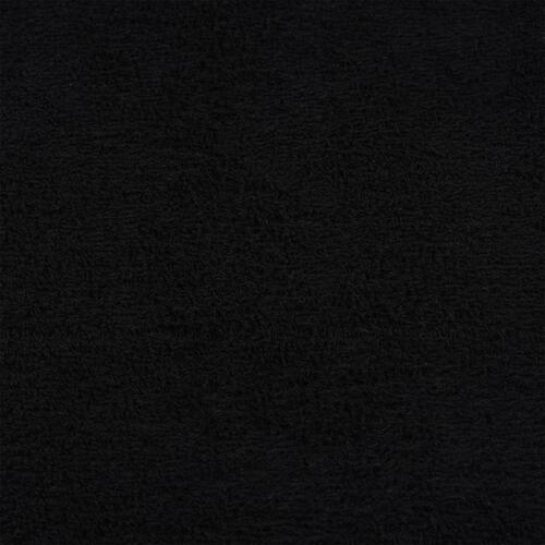 Håndklæder 2 stk. 70x140 cm 360 g/m2 100 % bomuld sort