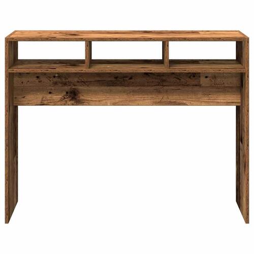 Konsolbord 105x30x80 cm konstrueret træ antikt træ