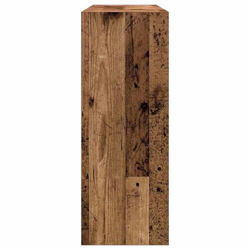 Konsolbord 105x30x80 cm konstrueret træ antikt træ