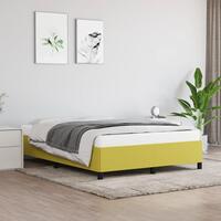 Sengeramme uden madras Grøn 140x190 cm Stof