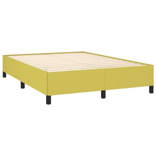 Sengeramme uden madras Grøn 140x190 cm Stof