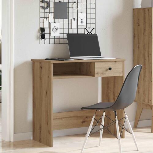 Skrivebord 80x40x75 cm konstrueret træ kunsteg
