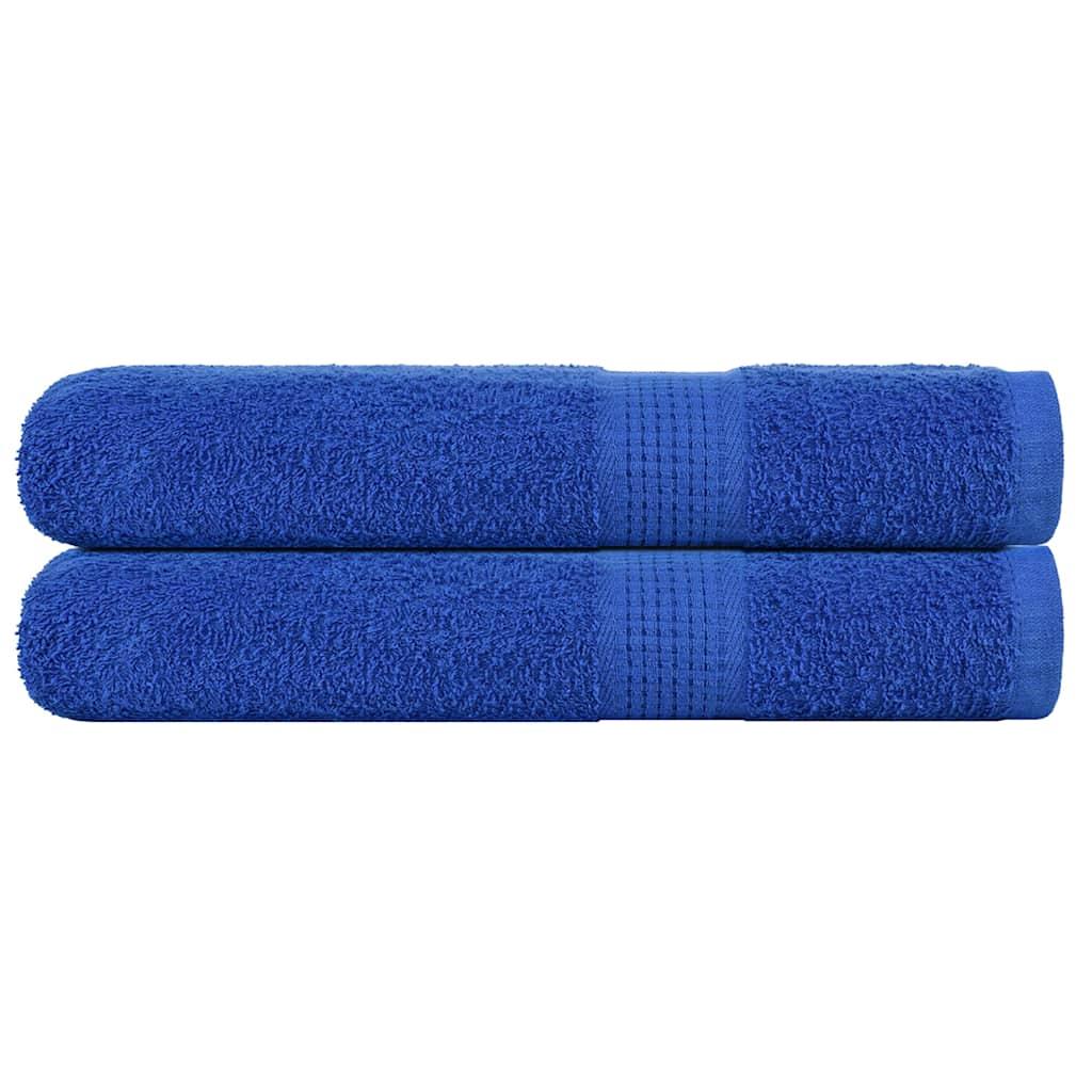 Håndklæder 2 stk. 100x200 cm 360 g/m2 100 % bomuld blå