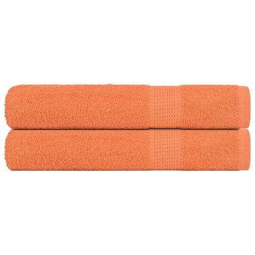 Håndklæder 2 stk. 100x200 cm 360 g/m2 100 % bomuld orange