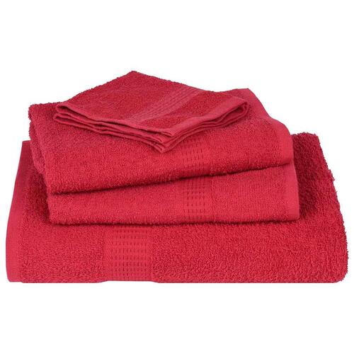 Håndklæder 4 stk. 30x30 cm 360 g/m2 100 % bomuld rød