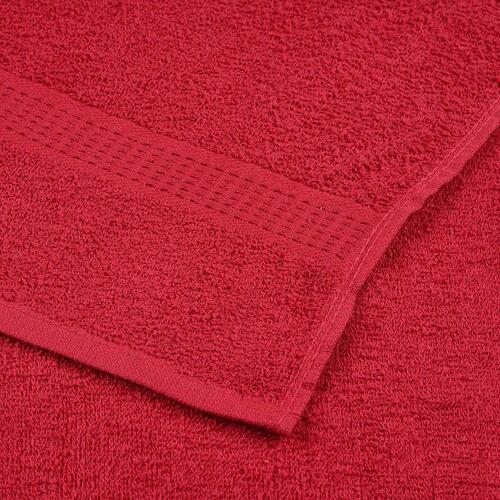 Håndklæder 4 stk. 30x30 cm 360 g/m2 100 % bomuld rød