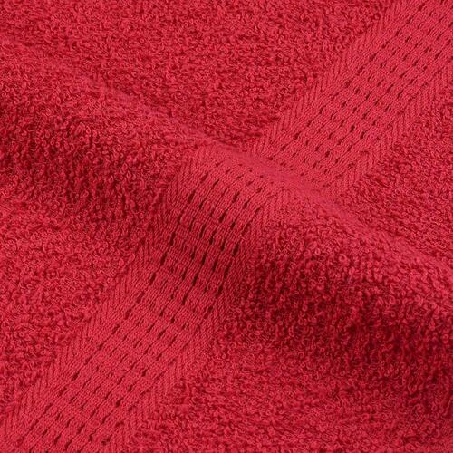 Håndklæder 4 stk. 30x30 cm 360 g/m2 100 % bomuld rød