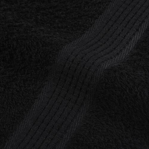 Håndklæder 4 stk. 70x140 cm 360 g/m2 100 % bomuld sort