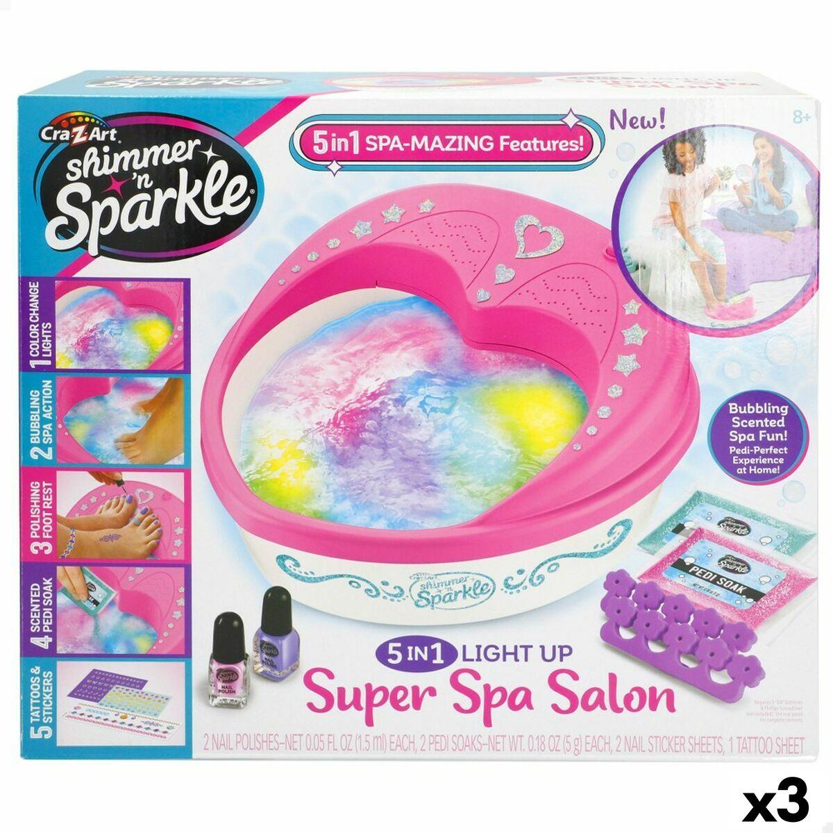 Cra-Z-Art Shimmer ‘n Sparkle pedikyr spa - negledesign sæt (3 enheder)