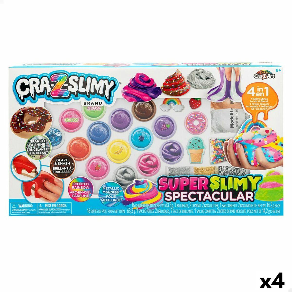 Cra-Z-Art Slime sæt - 4 enheder, multifarvet