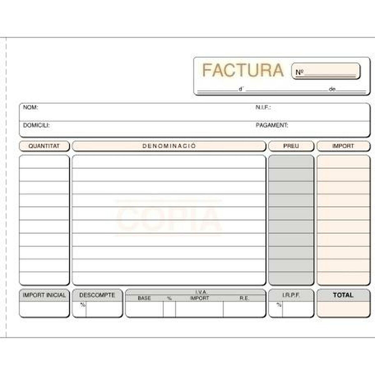 Faktura-kontrolbog 1/4 - sæt med 5