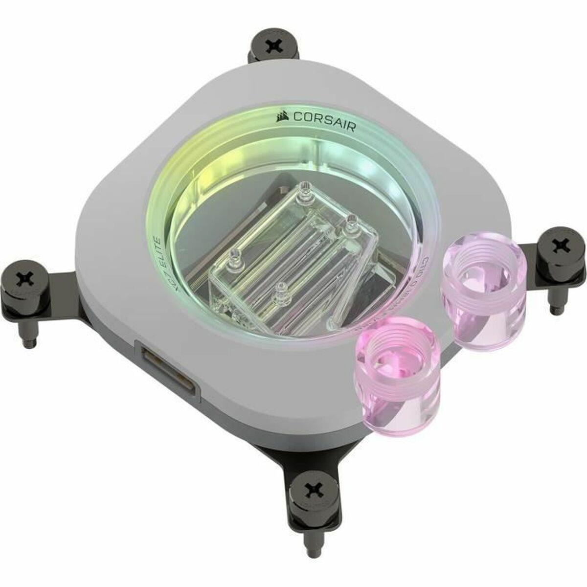 CORSAIR iCUE Link XC7 RGB ELITE CPU-vandblokering til flydende kølesystem 1-pack Hvid