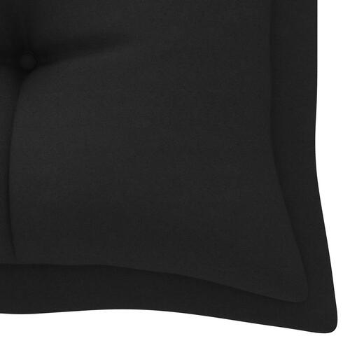 Hynde til havebænk 180x50x7 cm oxfordstof sort