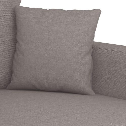 3 personers sofa med puder stof gråbrun