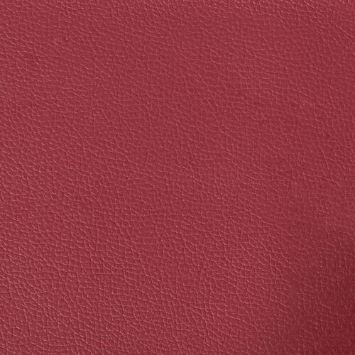 Chesterfield-sofastol kunstlæder vinrød