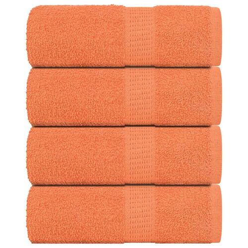 Håndklæder 4 stk. 30x30 cm 360 g/m2 100 % bomuld orange