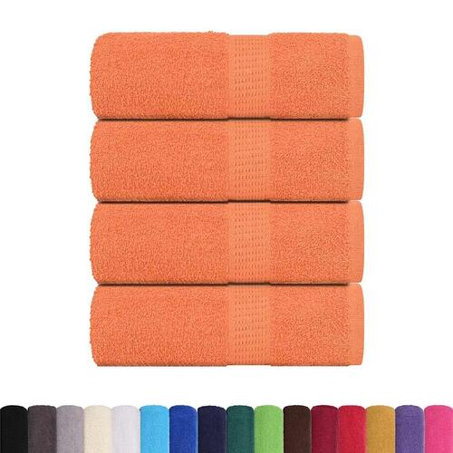 Håndklæder 4 stk. 30x30 cm 360 g/m2 100 % bomuld orange
