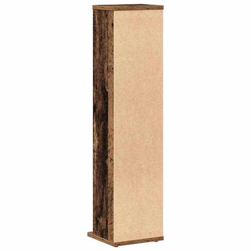 Cd-reol 21x20x88 cm konstrueret træ antikt træ