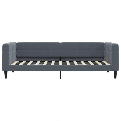 Daybed med udtræk og 2 skuffer 90 x 200 cm - mørkegrå