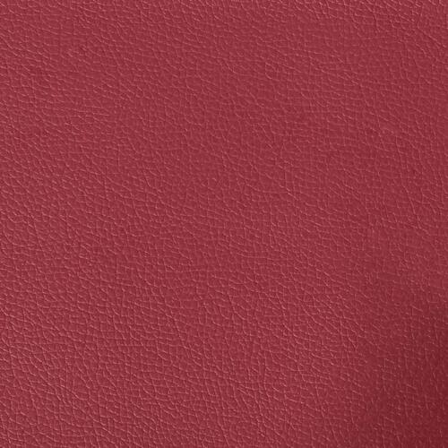 2-personers Chesterfield-sofa kunstlæder vinrød