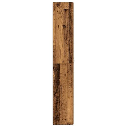 Skab 60x32x190 cm konstrueret træ gammelt træ-look
