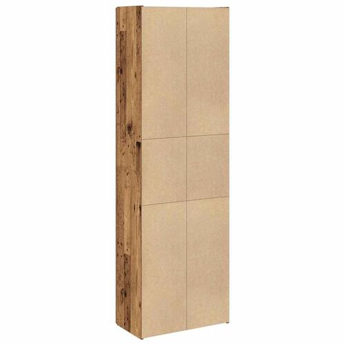 Skab 60x32x190 cm konstrueret træ gammelt træ-look