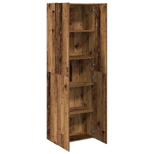 Skab 60x32x190 cm konstrueret træ gammelt træ-look