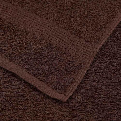 Håndklæder 4 stk. 70x140 cm 360 g/m2 100 % bomuld brun