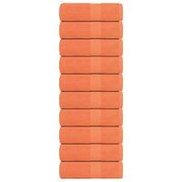 Håndklæder 10 stk. 30x30 cm 360 g/m2 100 % bomuld orange