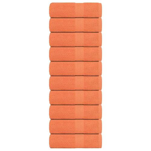 Håndklæder 10 stk. 30x30 cm 360 g/m2 100 % bomuld orange