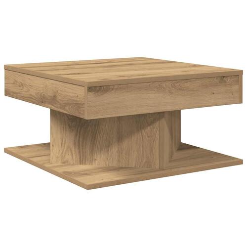 Sofabord 55x55x30 cm konstrueret træ kunsteg
