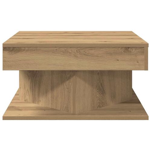 Sofabord 55x55x30 cm konstrueret træ kunsteg