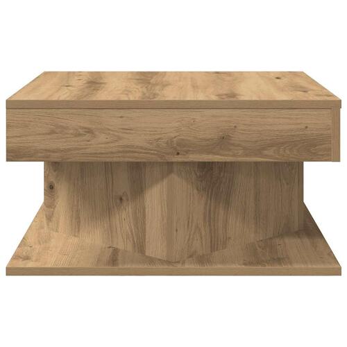 Sofabord 55x55x30 cm konstrueret træ kunsteg