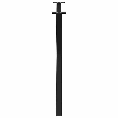 Spisebordsben X-formet 2 stk. 90x(72-73) cm stål sort