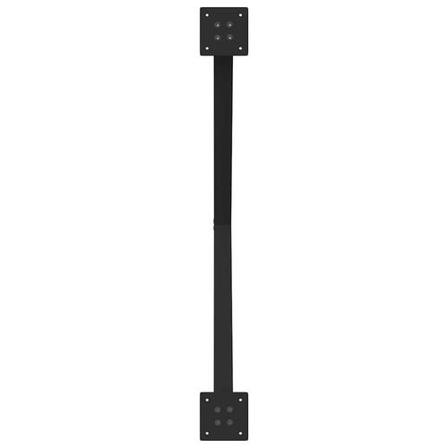 Spisebordsben X-formet 2 stk. 90x(72-73) cm stål sort