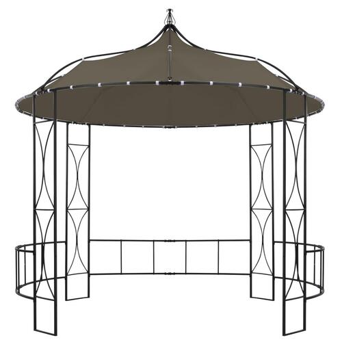Pavillon 300x290 cm rund gråbrun