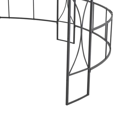 Pavillon 300x290 cm rund gråbrun