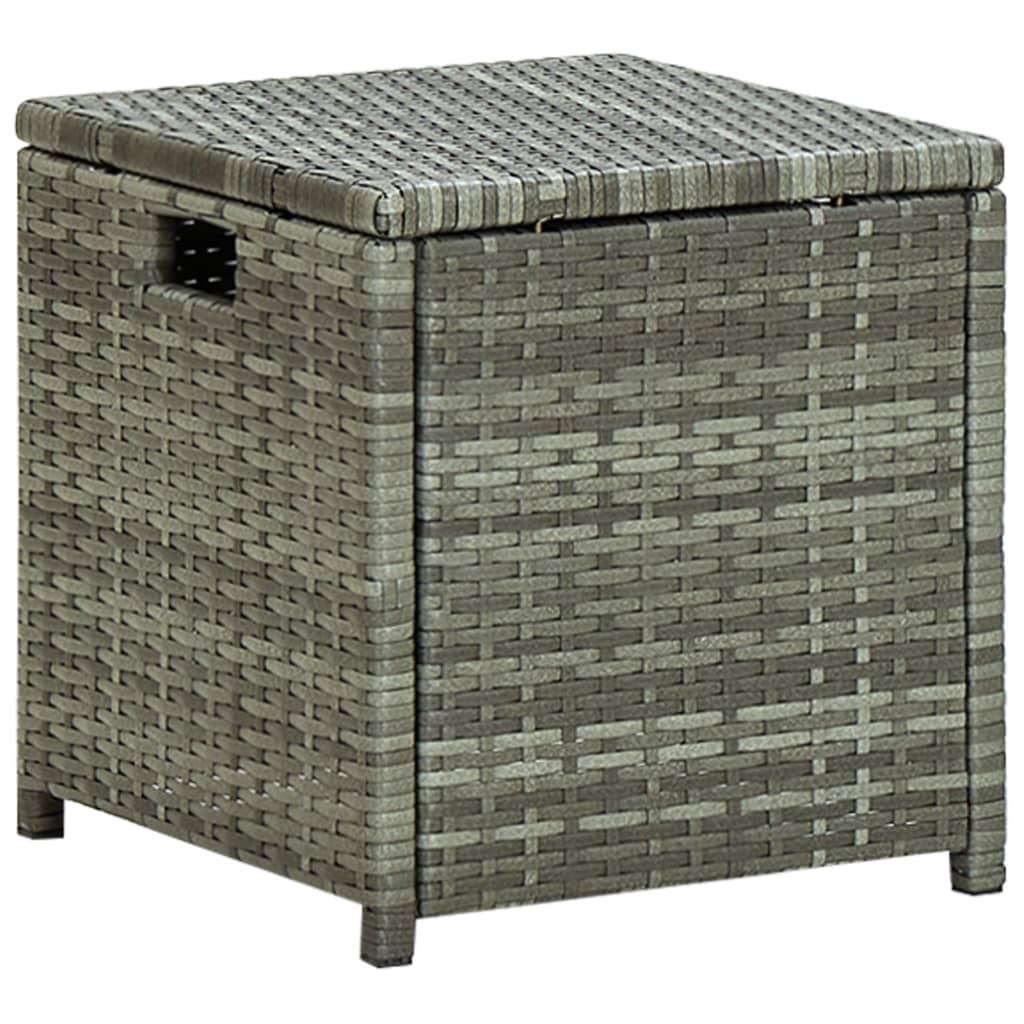 Loungesæt til haven 6 dele med hynder polyrattan grå