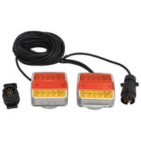 Trailerlygter 2 stk. 10,5x7,5x10 cm 12 V LED-pære rød