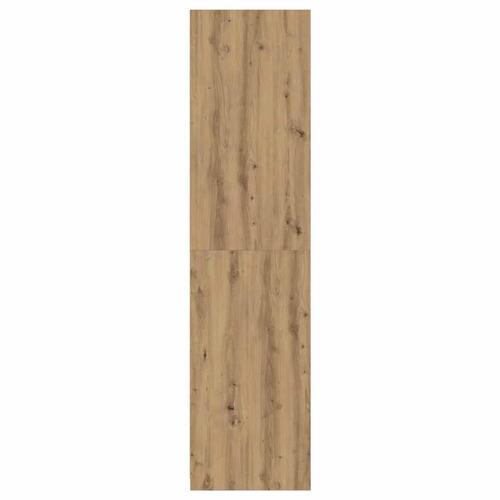 Klædeskab 100x50x200 cm konstrueret træ egetræslook