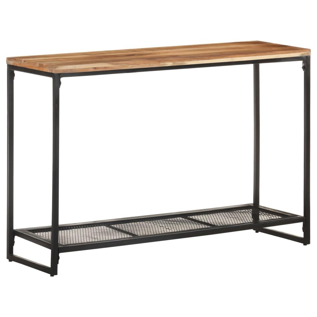 Konsolbord 110x35x75 cm massivt akacietræ
