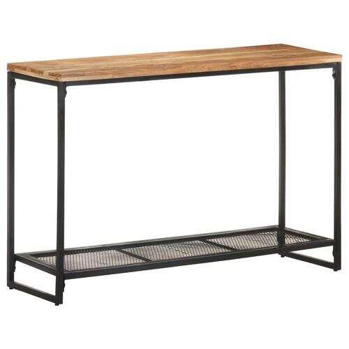Konsolbord 110x35x75 cm massivt akacietræ