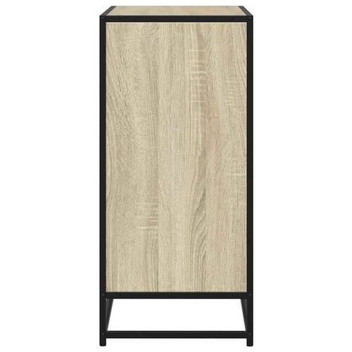Skab 68x35x76 cm konstrueret træ og metal sonoma-eg