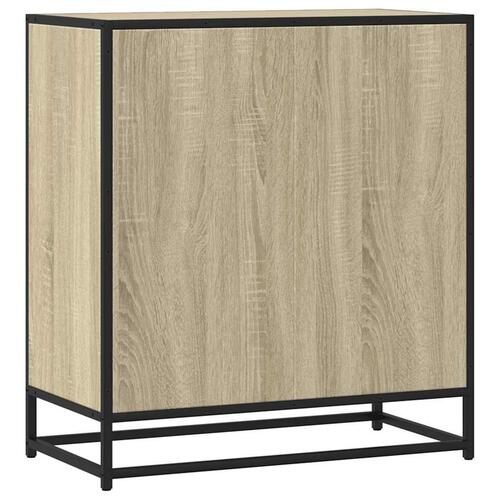 Skab 68x35x76 cm konstrueret træ og metal sonoma-eg