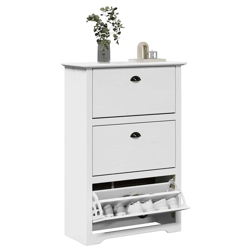 Skoreol BODO 80x35x118 cm hvid billede