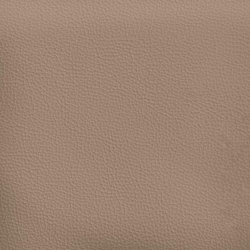 2-personers Chesterfield-sofa kunstlæder cappuccinofarvet