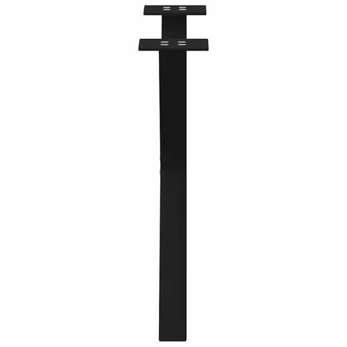 Sofabordben X-formet 2 stk 60x(42-43) cm stål sort