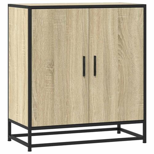 Skab 68x35x76 cm konstrueret træ og metal sonoma-eg
