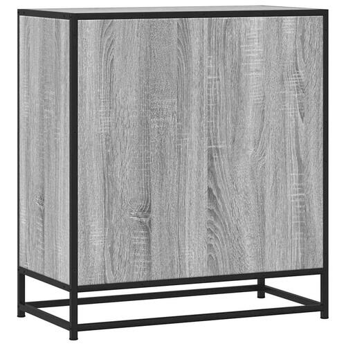 Skab 68x35x76 cm konstrueret træ og metal grå sonoma-eg