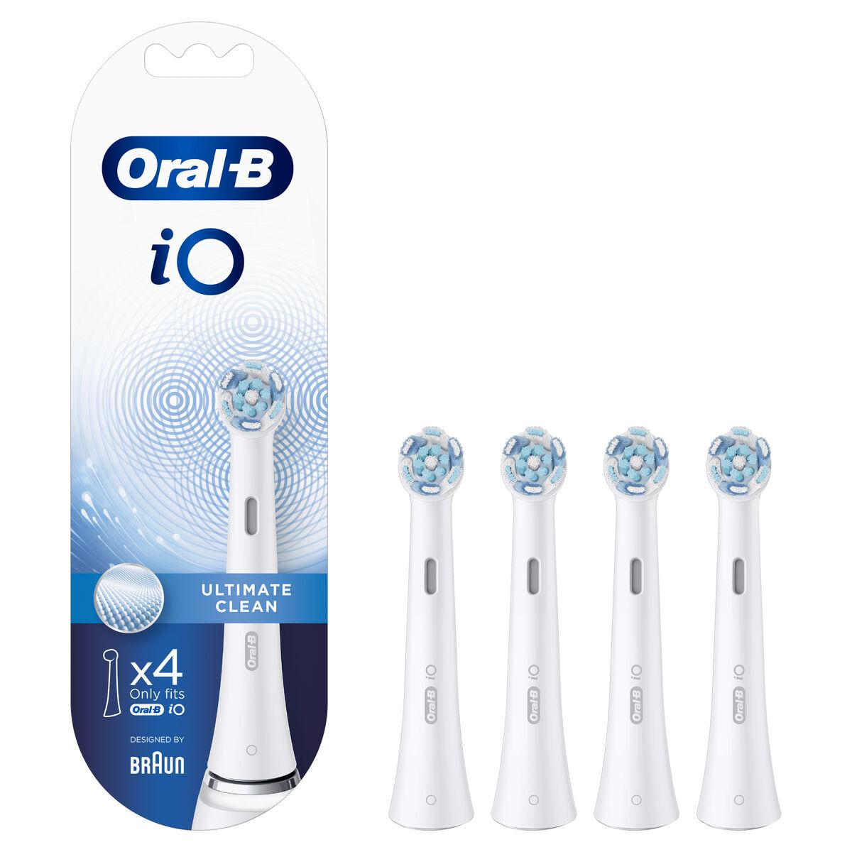Oral-B iO tandbørstehoveder Ultimate Clean - 4 stk., hvid billede